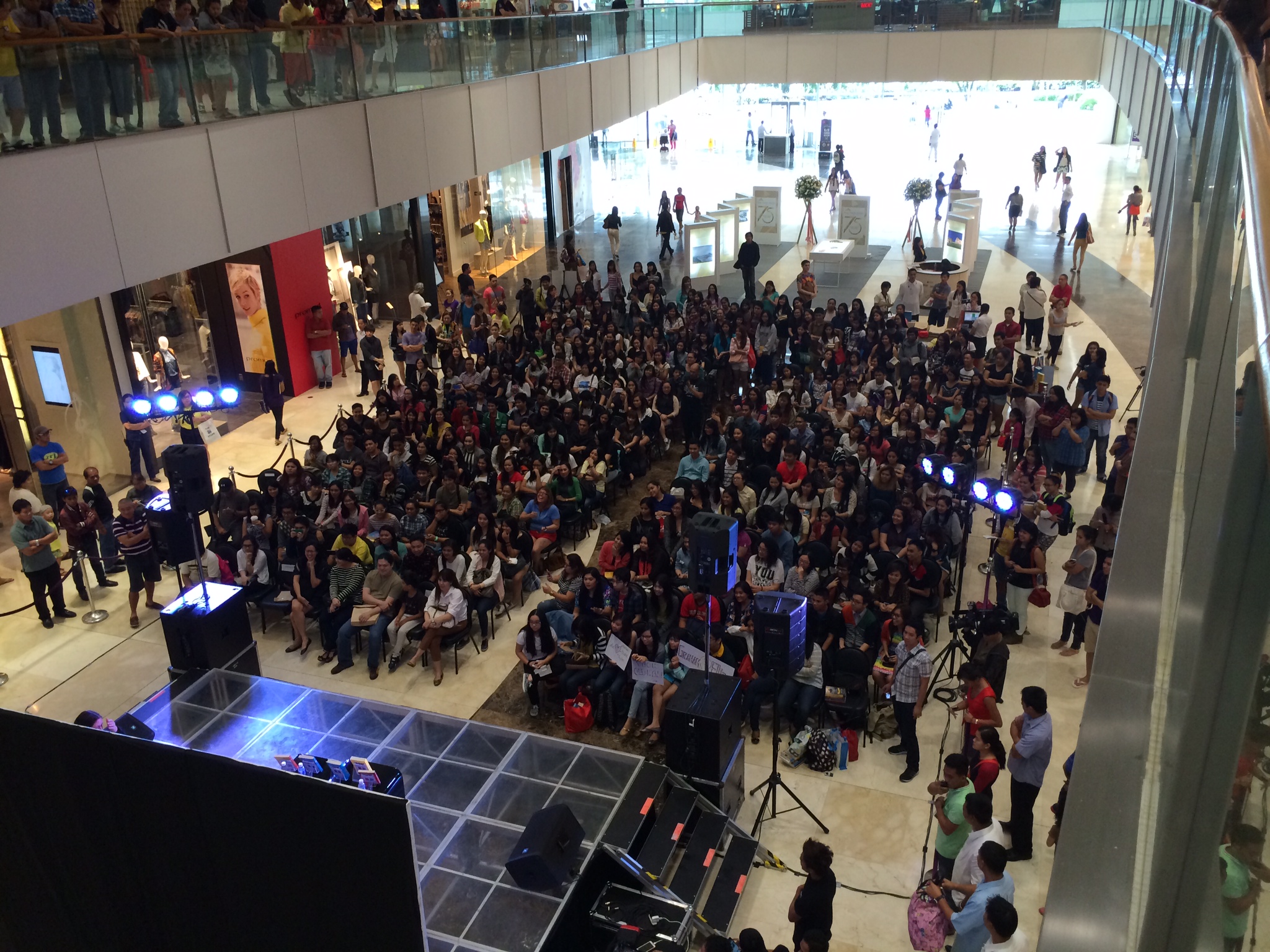 Mall crowd view 2