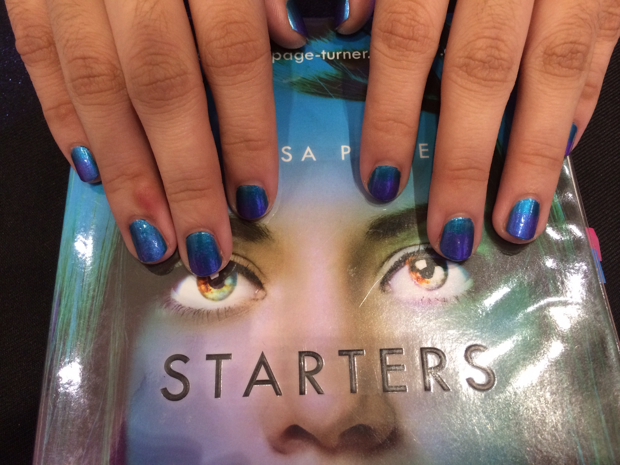 Starters blue nails